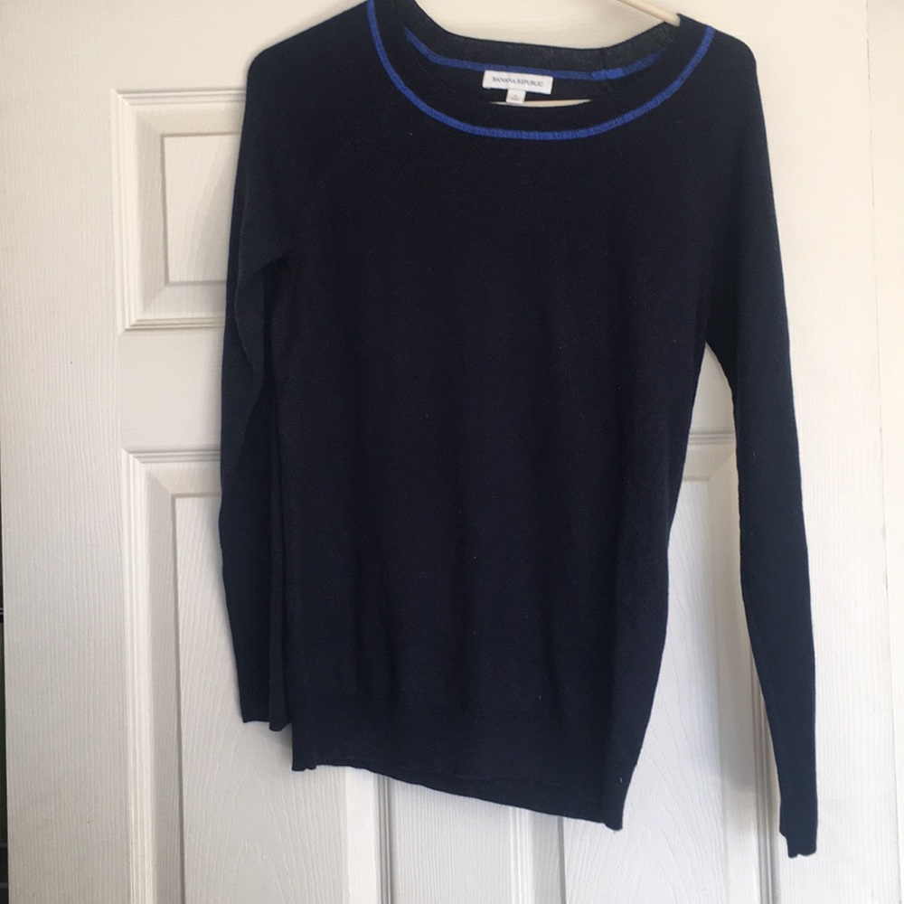 banana republic navy sweater
